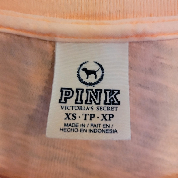 Victoria's Secret XS Pink Long Sleeve Tee - Picture 4 of 5